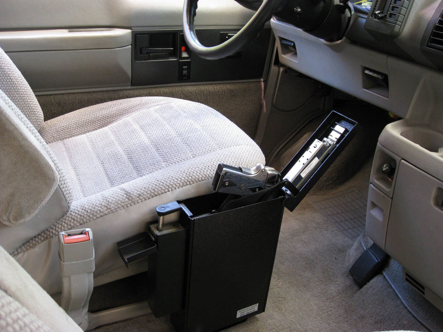 Titan Compact Gun Safe Bundle "Quick Access Vehicle Handgun Safe"